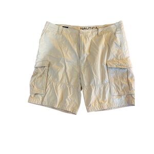 Nautica vintage men’s cargo shorts 100% cotton casual S/42W